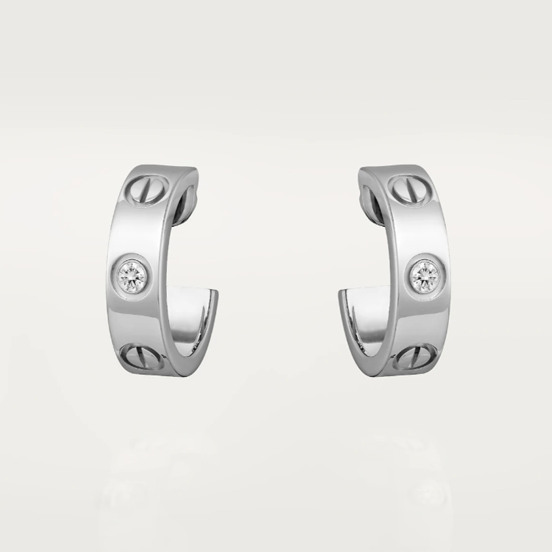 Boucles d'oreilles en cristal Love