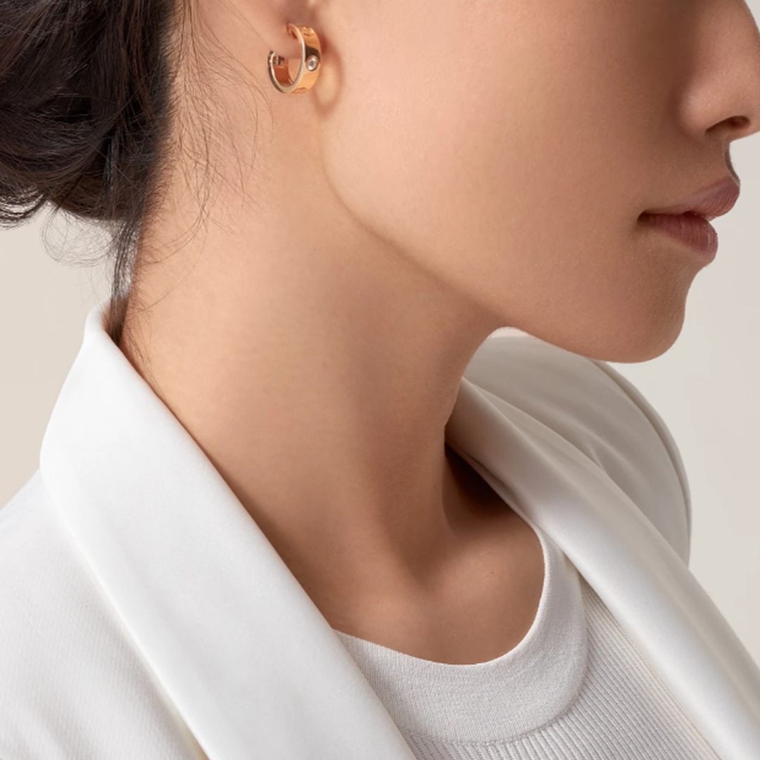 Boucles d'oreilles en cristal Love