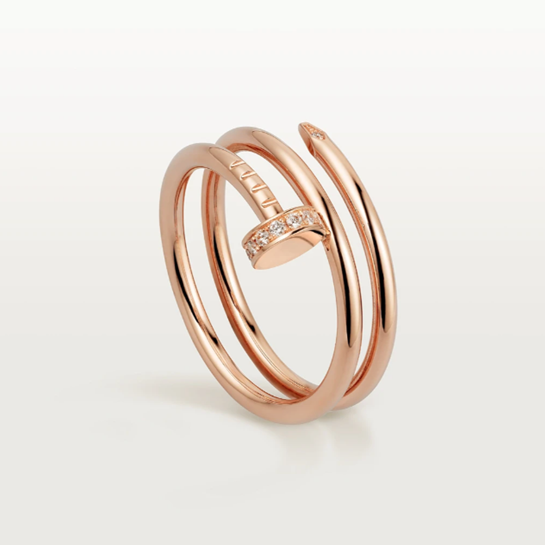 Bague en Couches Inspirée des Clous