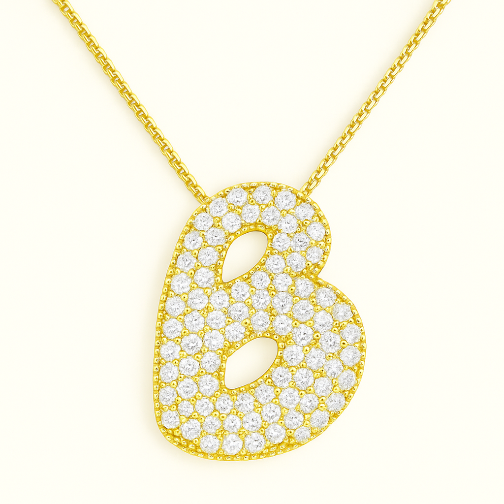 Collier Initiale Doré