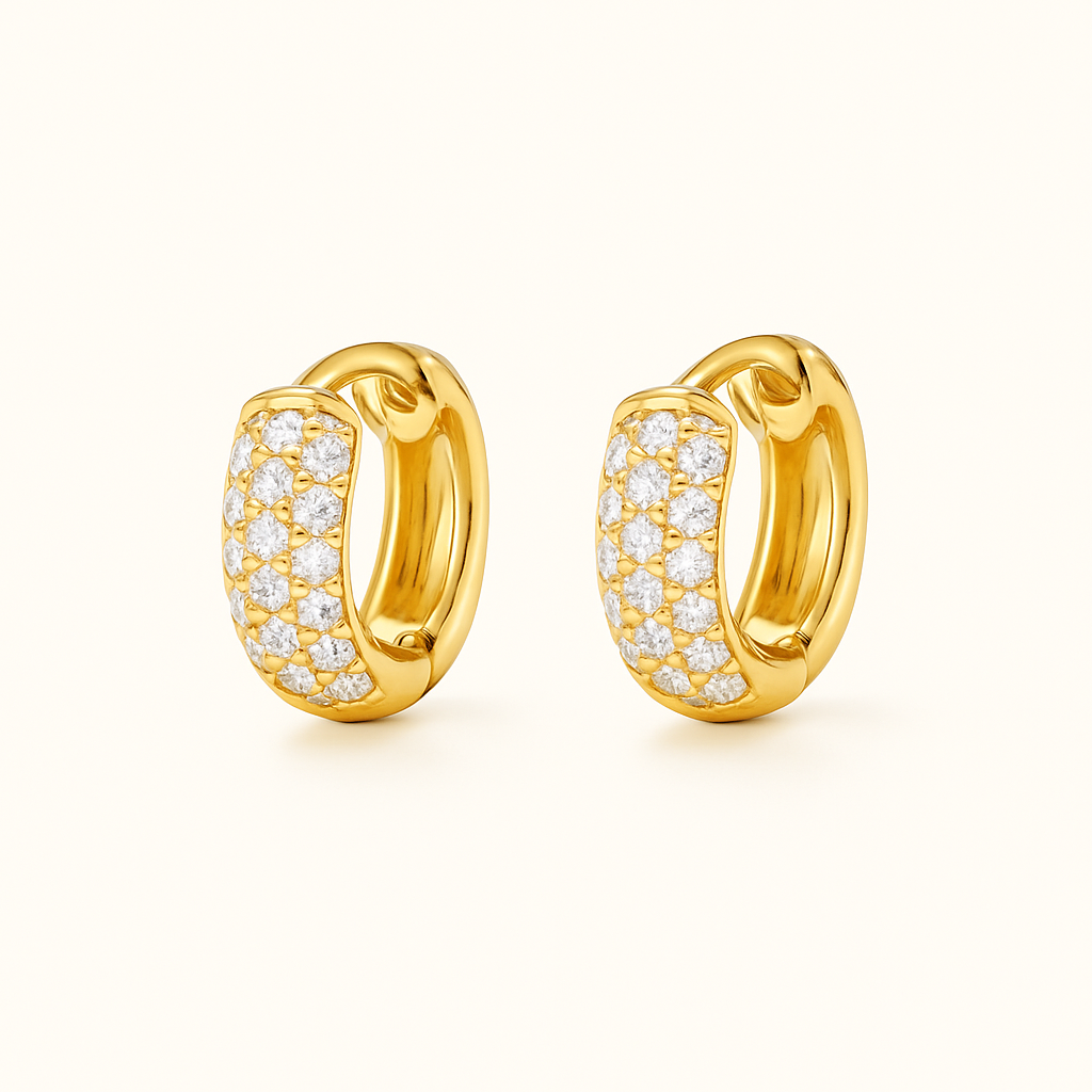 Boucles d'oreilles Amy Pavé