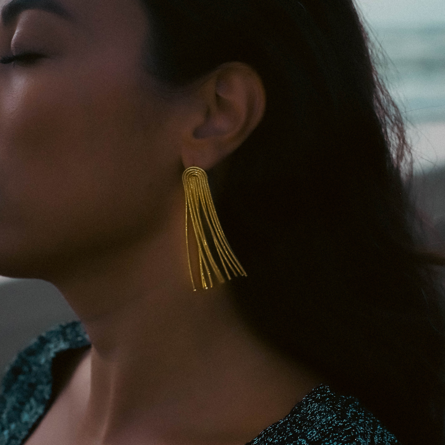 Boucles d'oreilles à franges Lyra