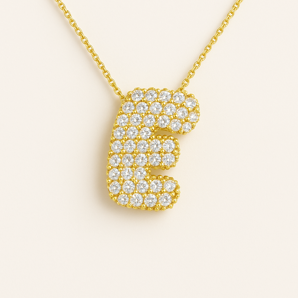 Collier Initiale Doré