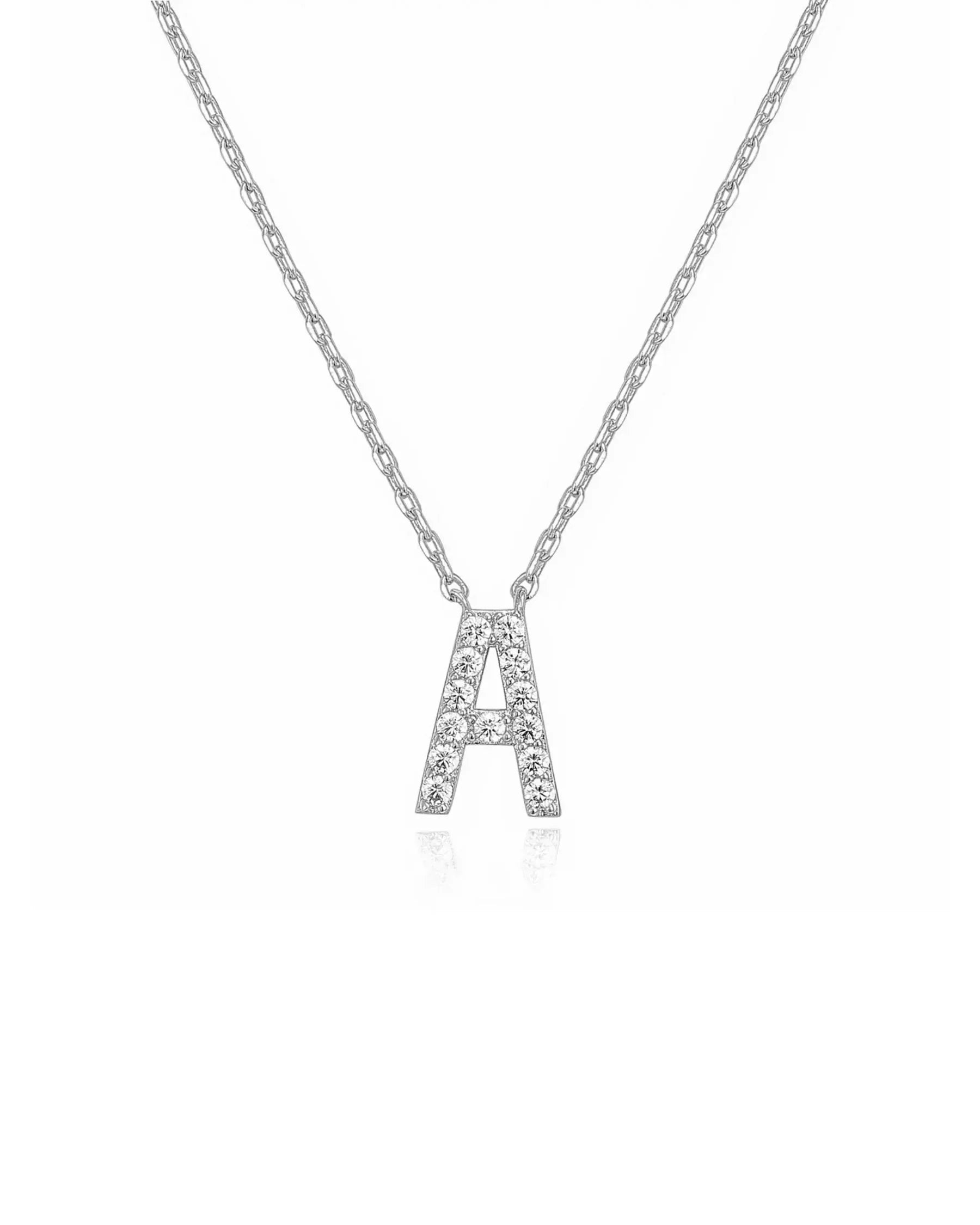 Collier Initial en Cristal