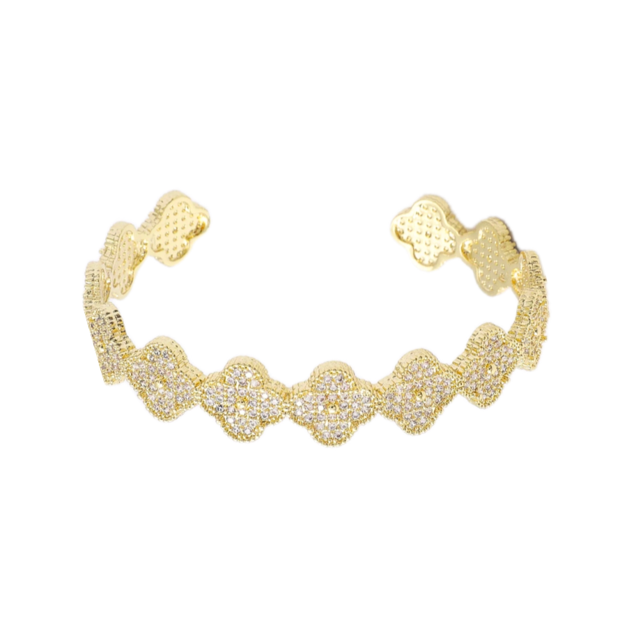 Bracelet Manchette Trèfle