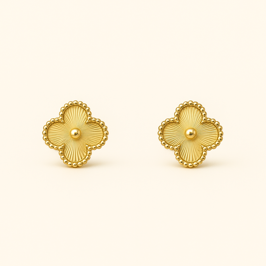 Les Boucles d'Oreilles Trèfle