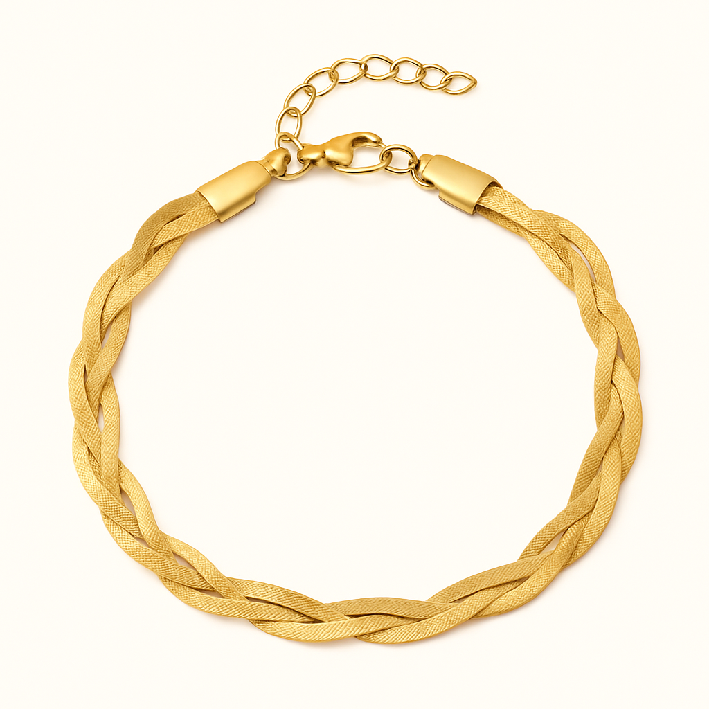 Bracelet tressé en palmier