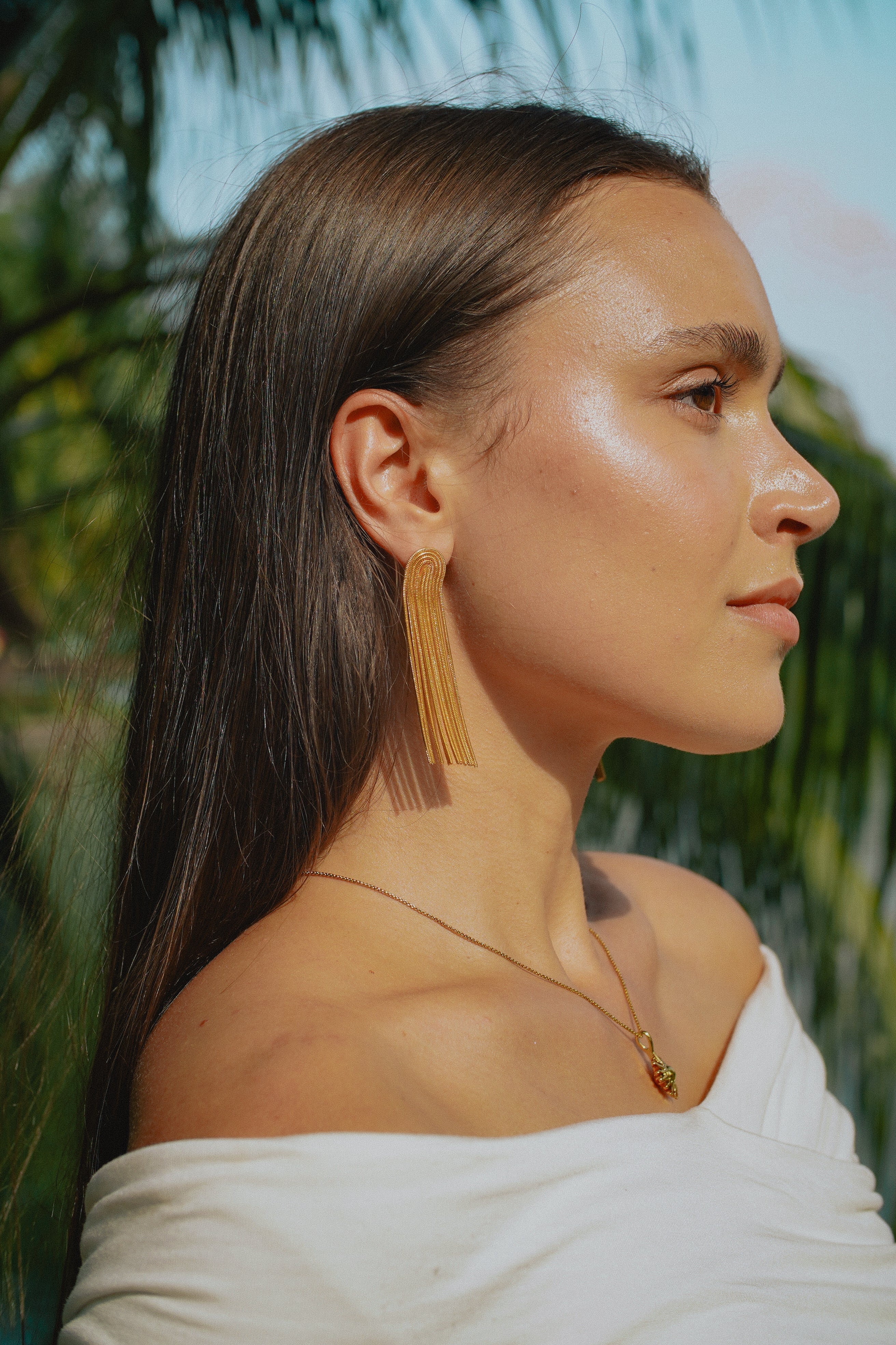 Boucles d'oreilles à franges Lyra