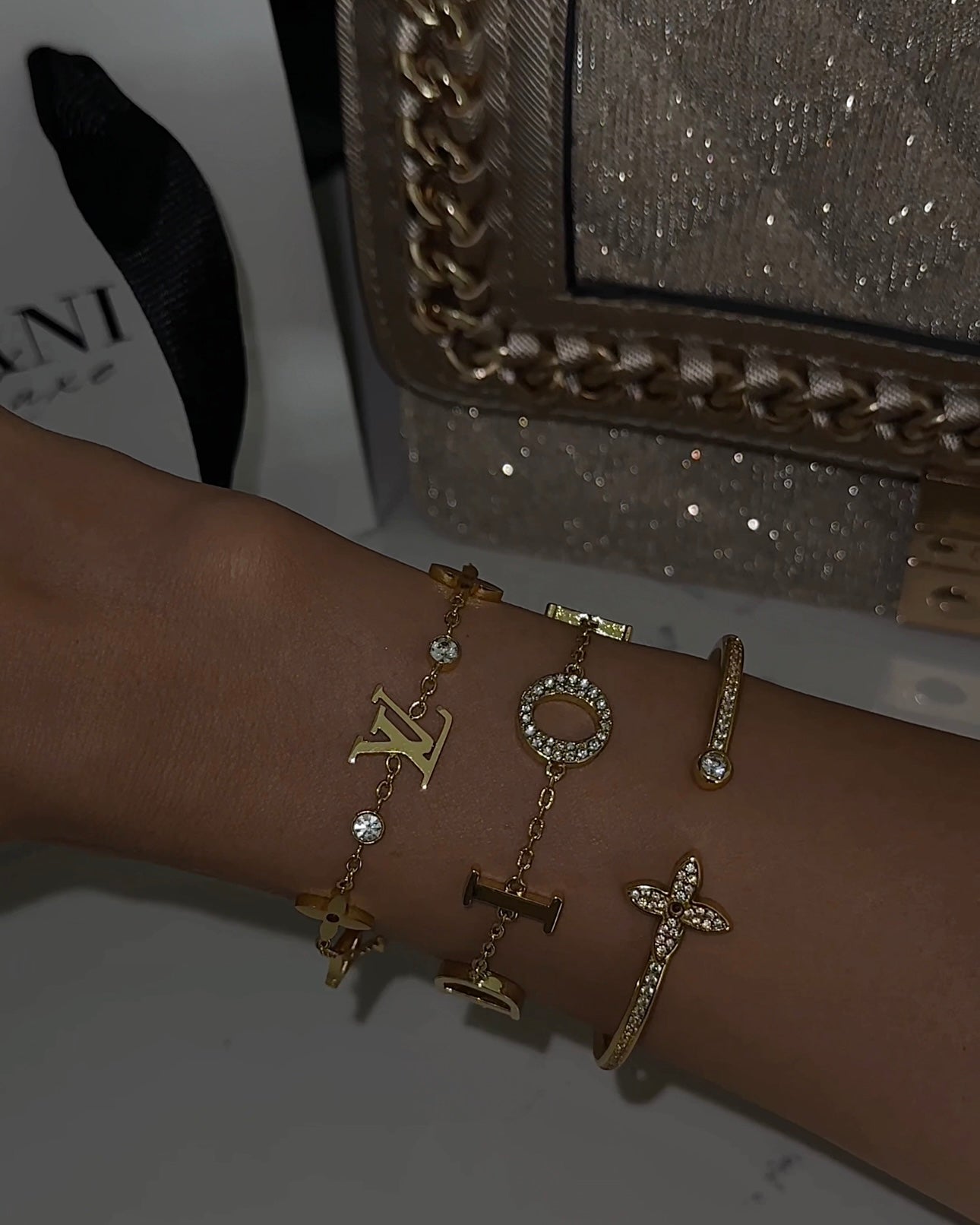 Gold CR Bracelet