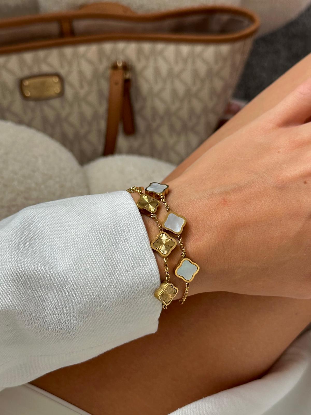 Bracelet Trèfle Doré