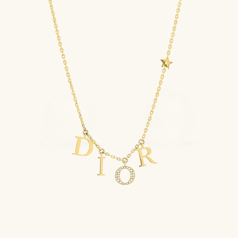 Gold CR Necklace