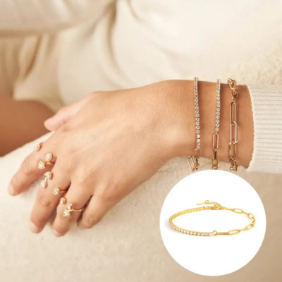 Bracelet Chaîne Tennis Fae
