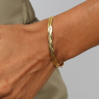 Bracelet tressé en palmier