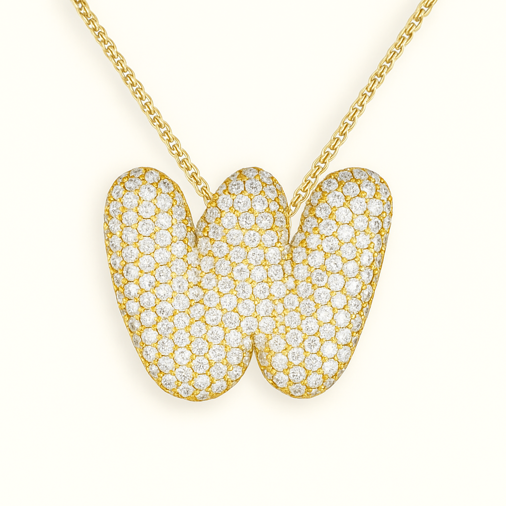 Collier Initiale Doré