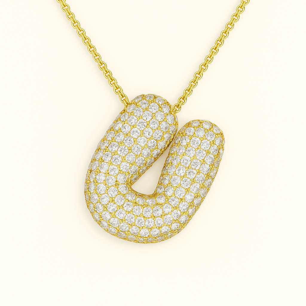 Collier Initiale Doré
