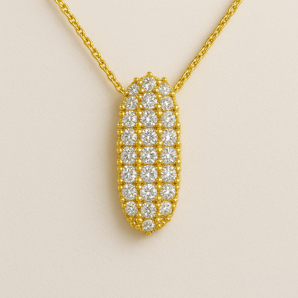 Collier Initiale Doré