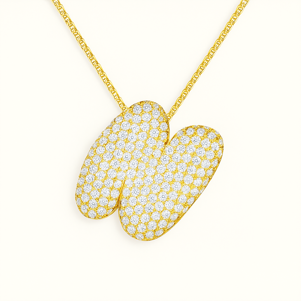 Collier Initiale Doré