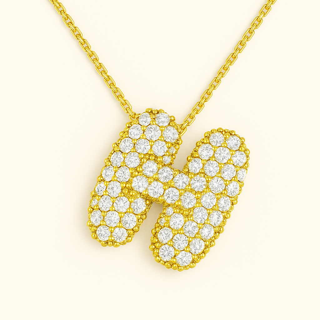 Collier Initiale Doré