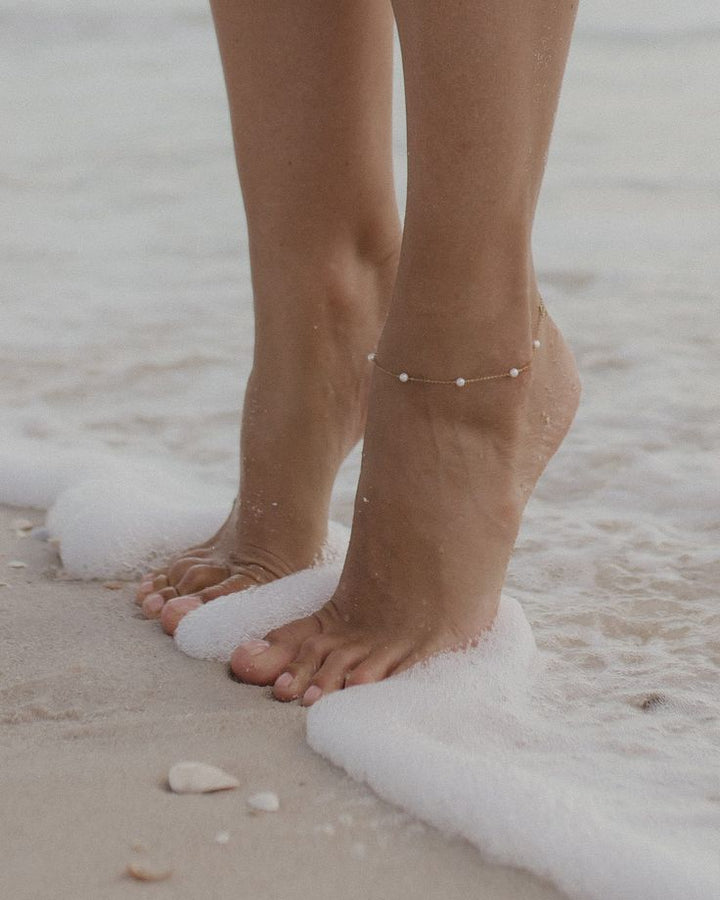 CALI Pearl Anklet | Gold