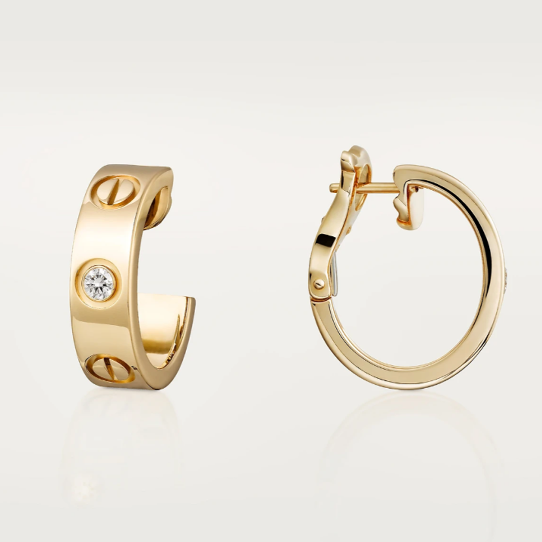 Boucles d'oreilles en cristal Love