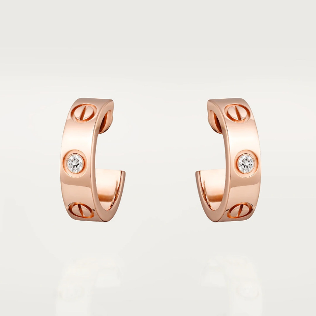 Boucles d'oreilles en cristal Love