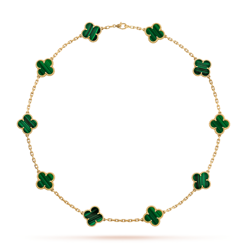 Clover Necklace 10 | Emerald