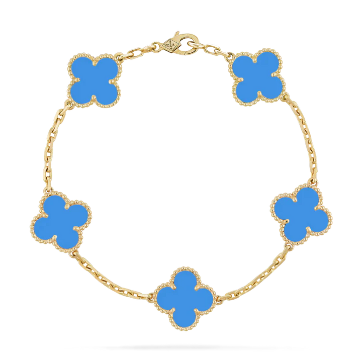 Bracelet Trèfle | Bleu clair