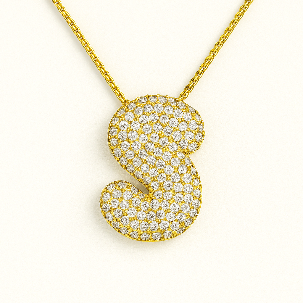 Collier Initiale Doré