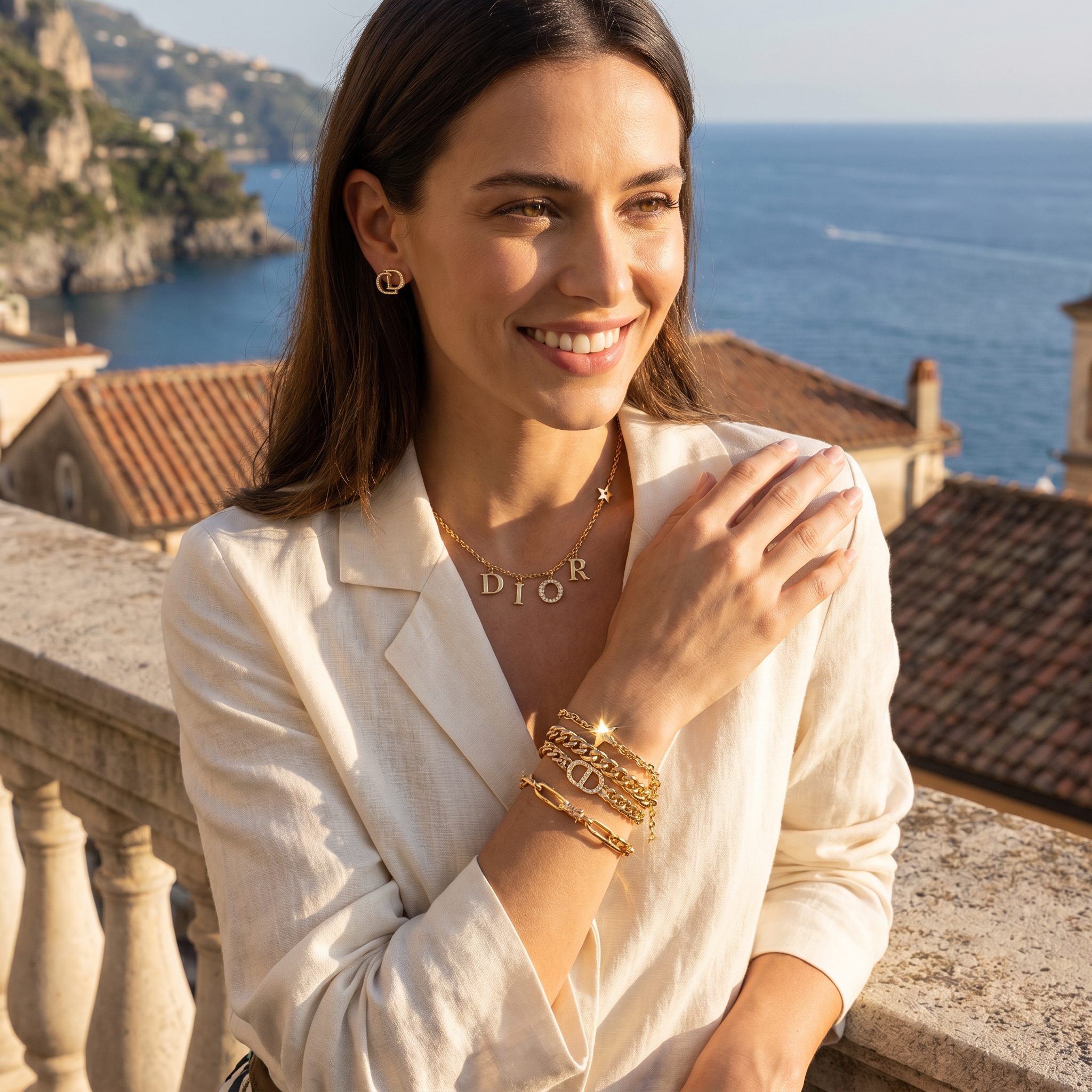 Ensemble Collier et Boucles d'Oreilles Paris
