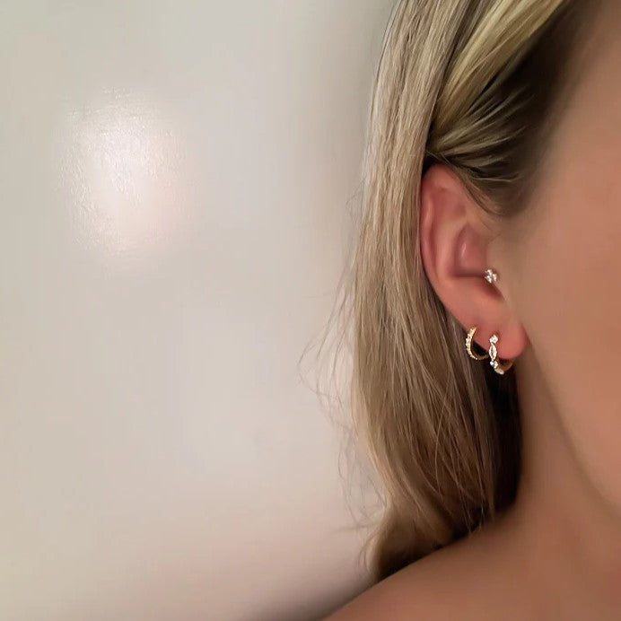 Boucles d'oreilles en diamant AILA | Or