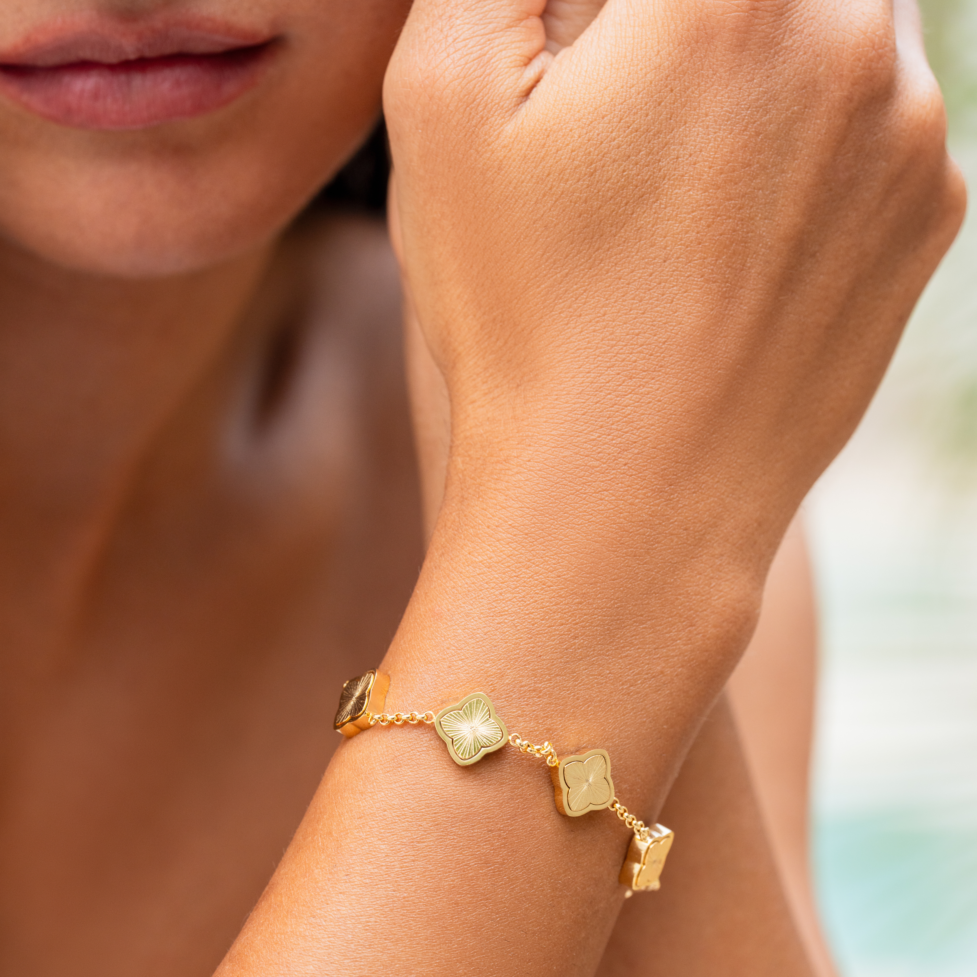 Bracelet Trèfle Doré