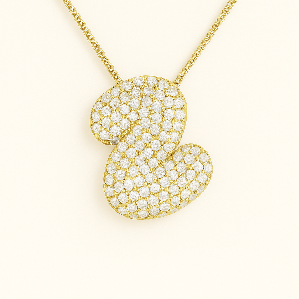 Collier Initiale Doré