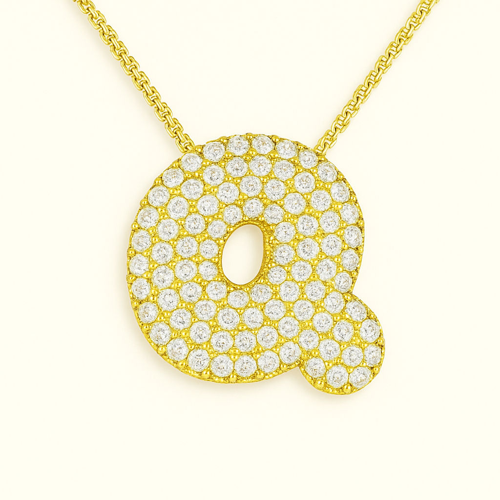 Collier Initiale Doré