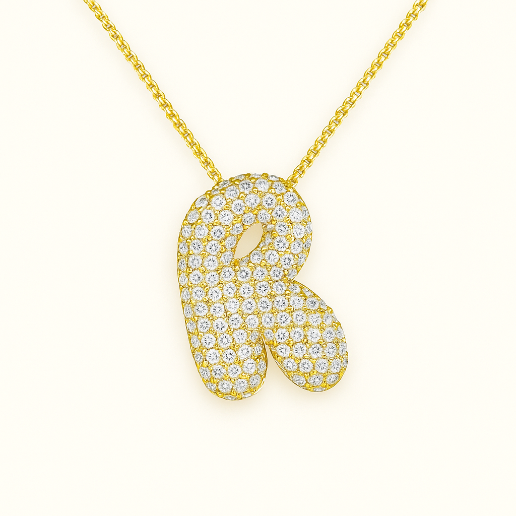 Collier Initiale Doré