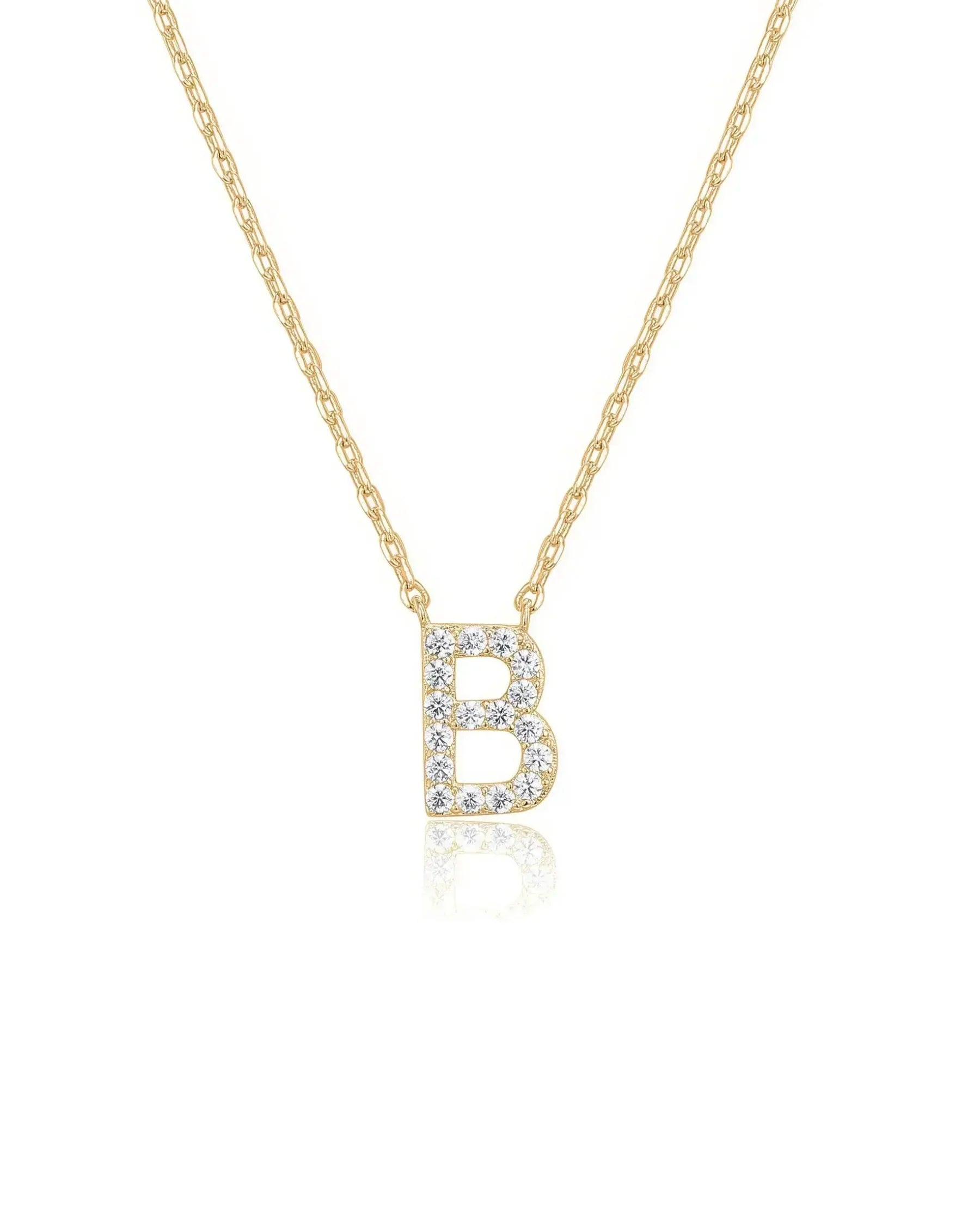 Collier Initial en Cristal