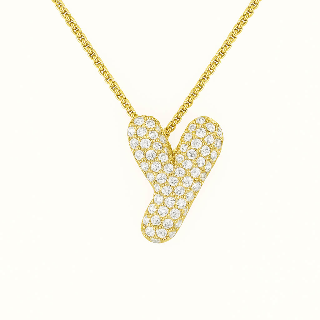 Collier Initiale Doré