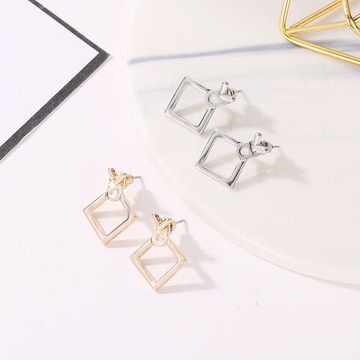 SQUARE Square Earrings | Gold