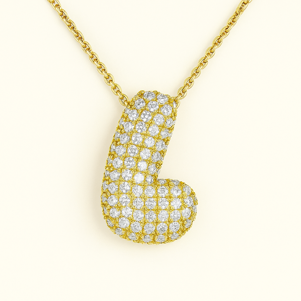 Collier Initiale Doré