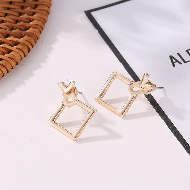 SQUARE Square Earrings | Gold