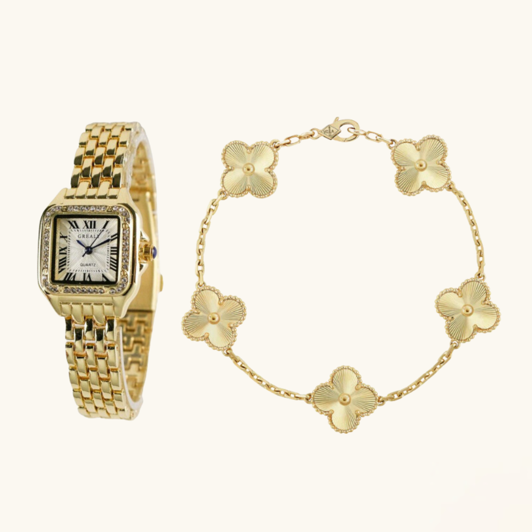2-Piece Watch Bracelet Set
