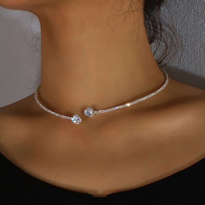 CRISTAL Necklace | Silver