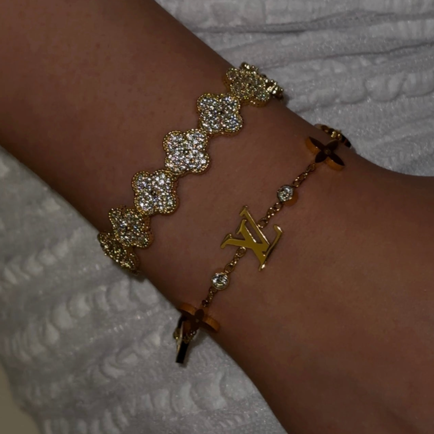 Bracelet Manchette Trèfle