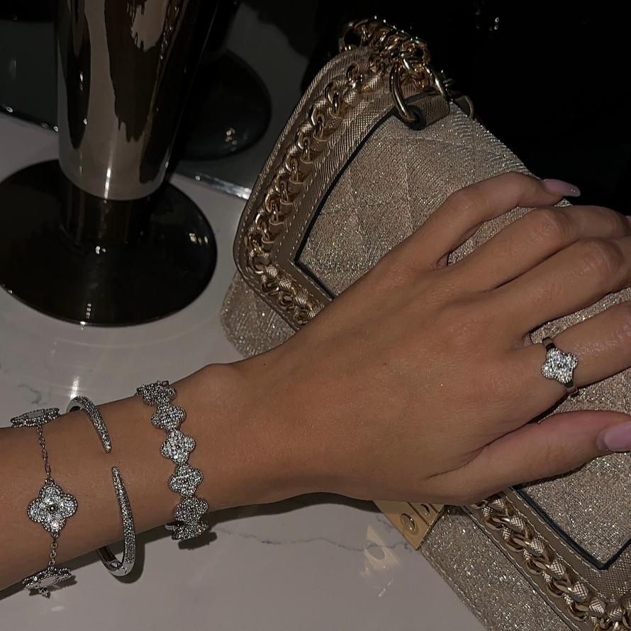 Bracelet Manchette Trèfle