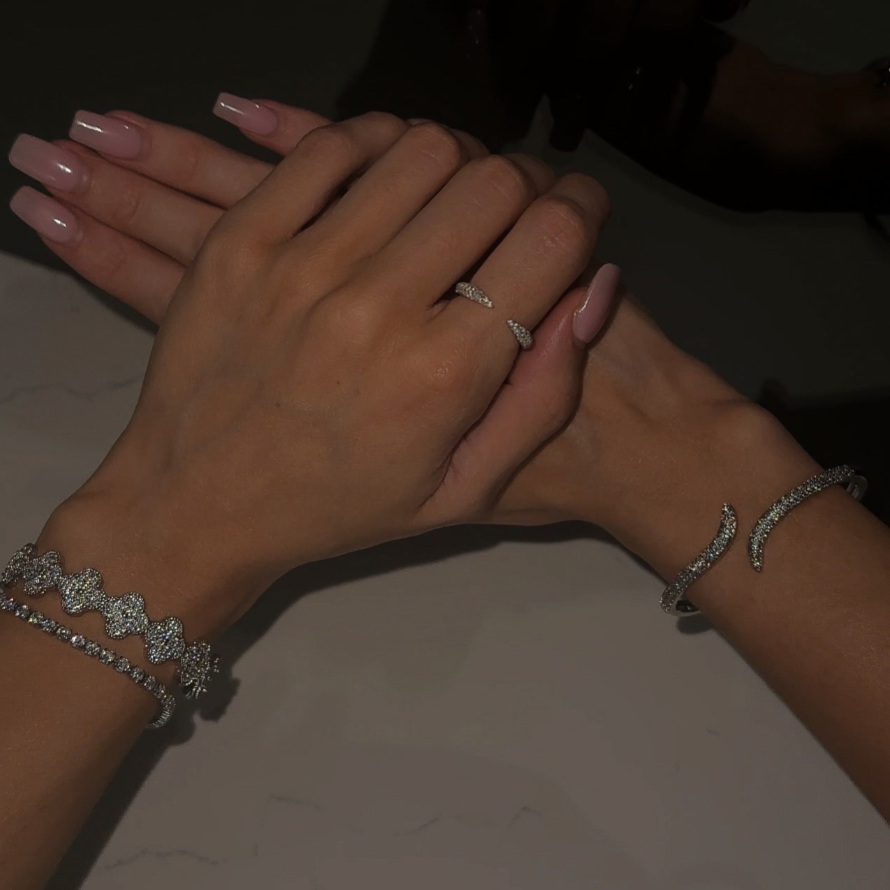Bracelet Manchette Trèfle