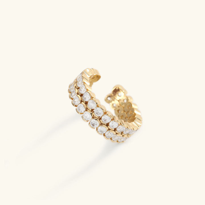 Cassandra Studded Gold Ring