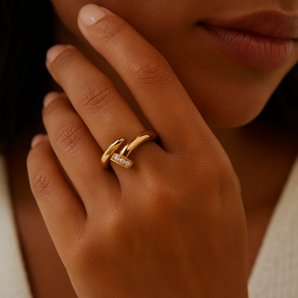 Bague Cristal Clou