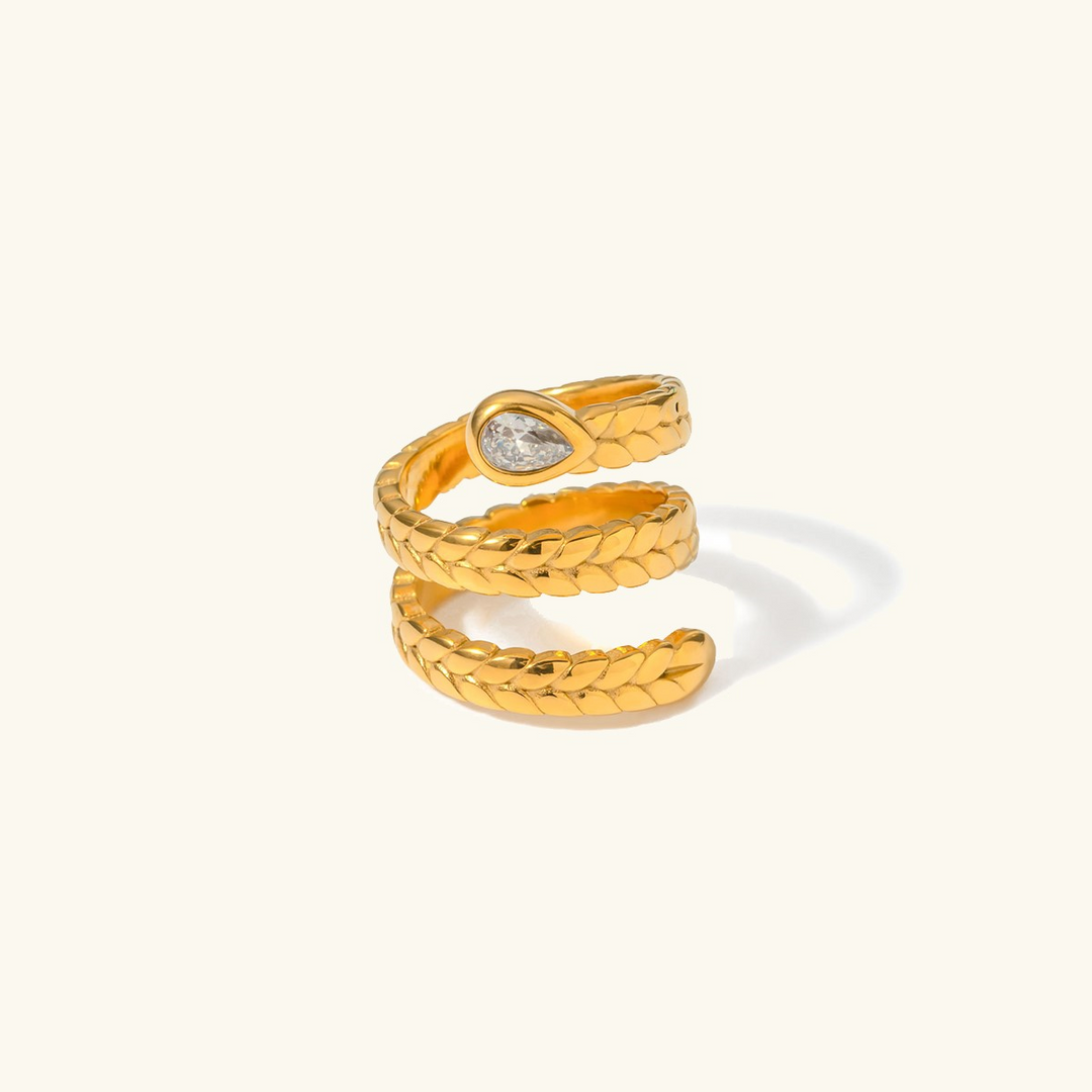 Bague serpent en or Davina