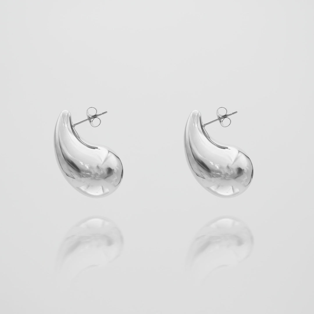 ELLA Water Drop Earrings | Silver