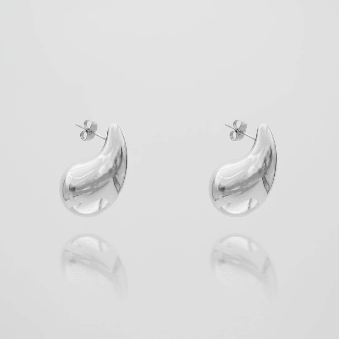 ELLA Water Drop Earrings | Silver