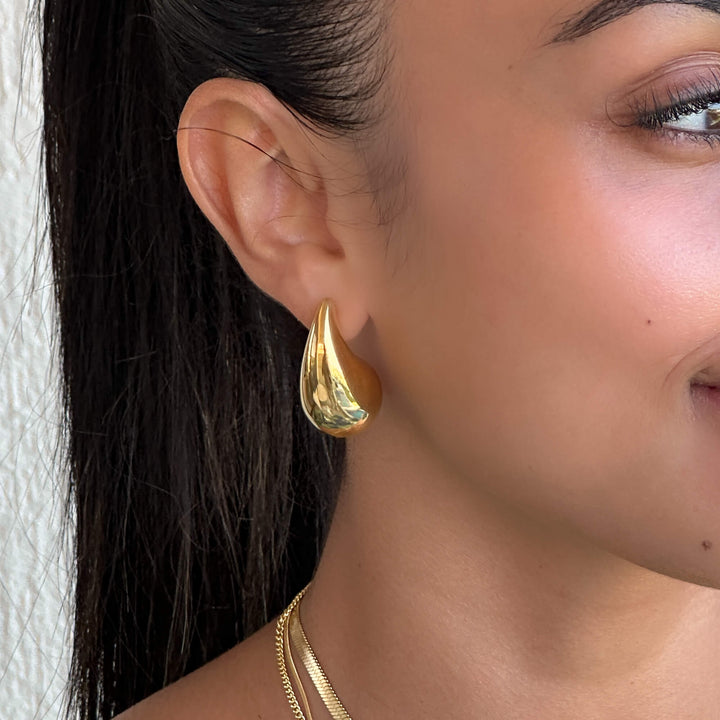 ELLA Water Drop Earrings | Gold